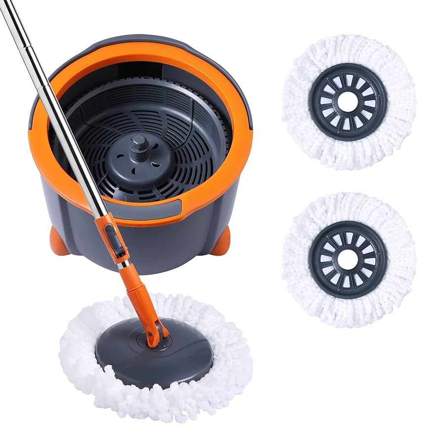 Amazon｜CLEANHOME 回転モップ フローリング モップ バケツ付き