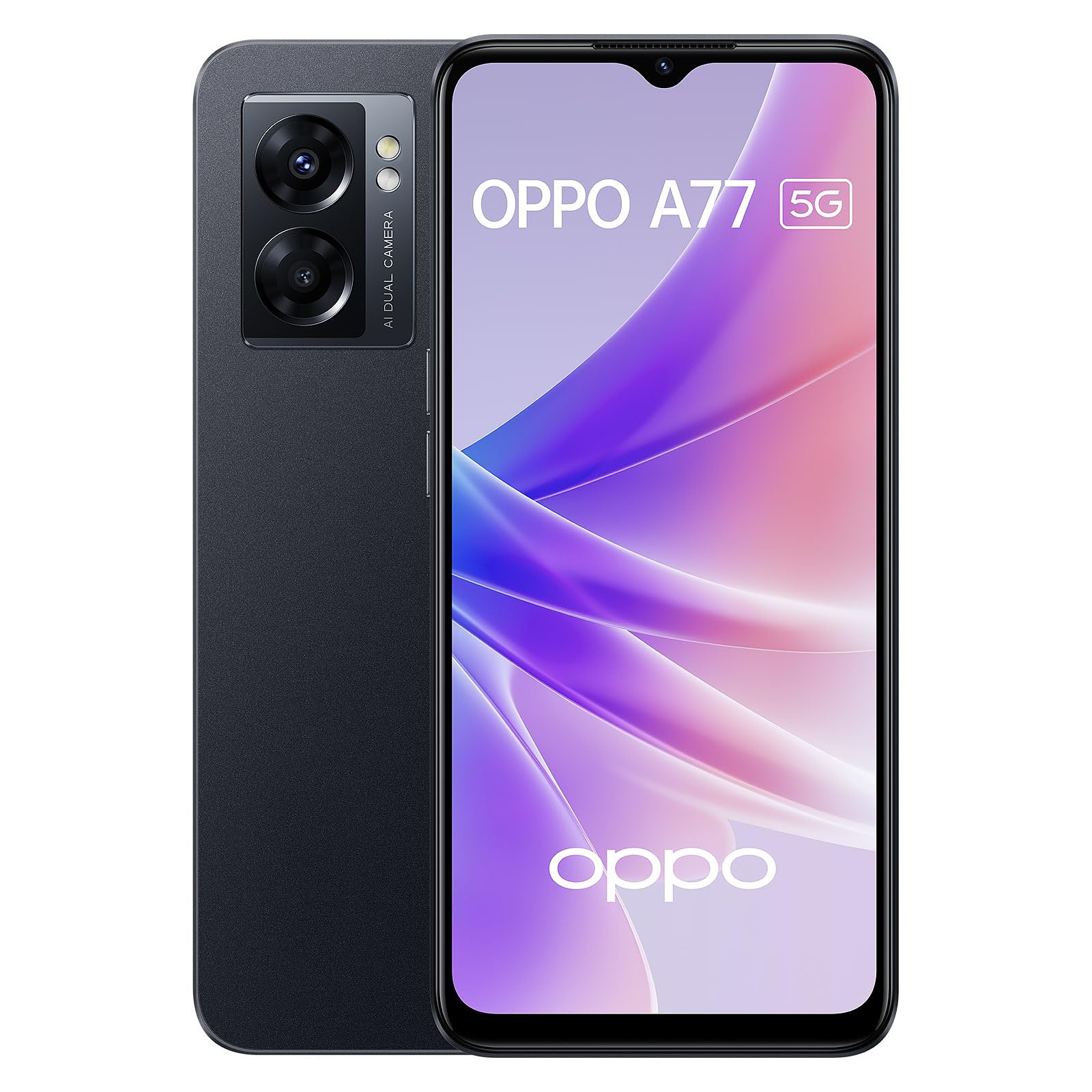 OPPO A77 6+128GB DS 5G Midnight Black : Amazon.fr: Electronics