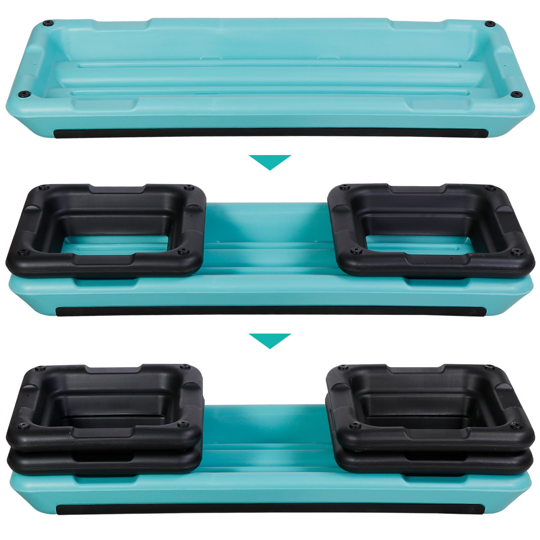 Plataforma aeróbica de 43 pulgadas, escalón de fitness ajustable, con 4 elevadores extraíbles para gimnasio en casa, fuerza cardiovascular y entrenamiento