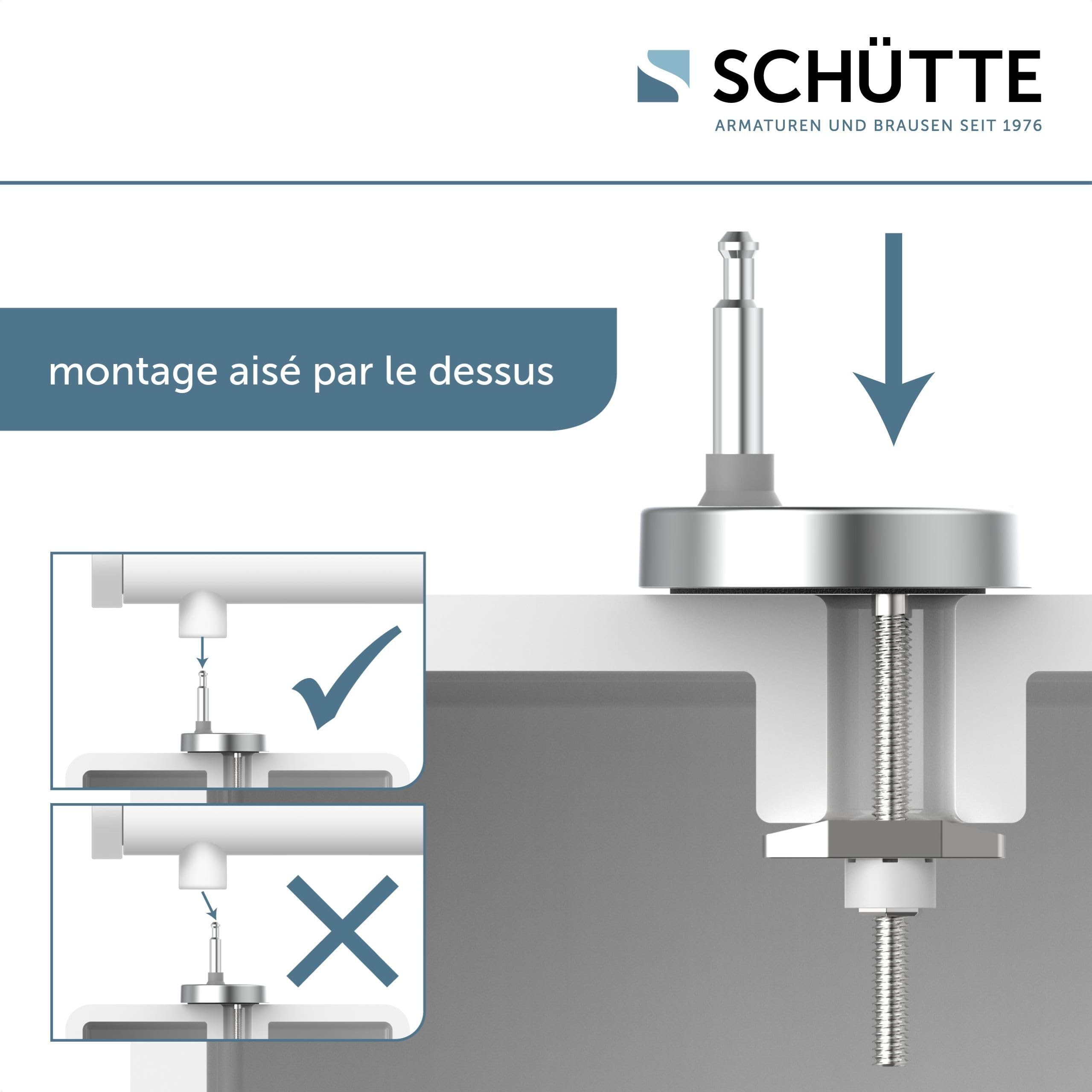 Schütte Abattant WC avec Frein de Chute Déclipsable - Flower in the Wind | Duroplast résistant aux rayures, lunette WC frein de chute silencieux, compatible cuvette WC suspendue et sur pieds