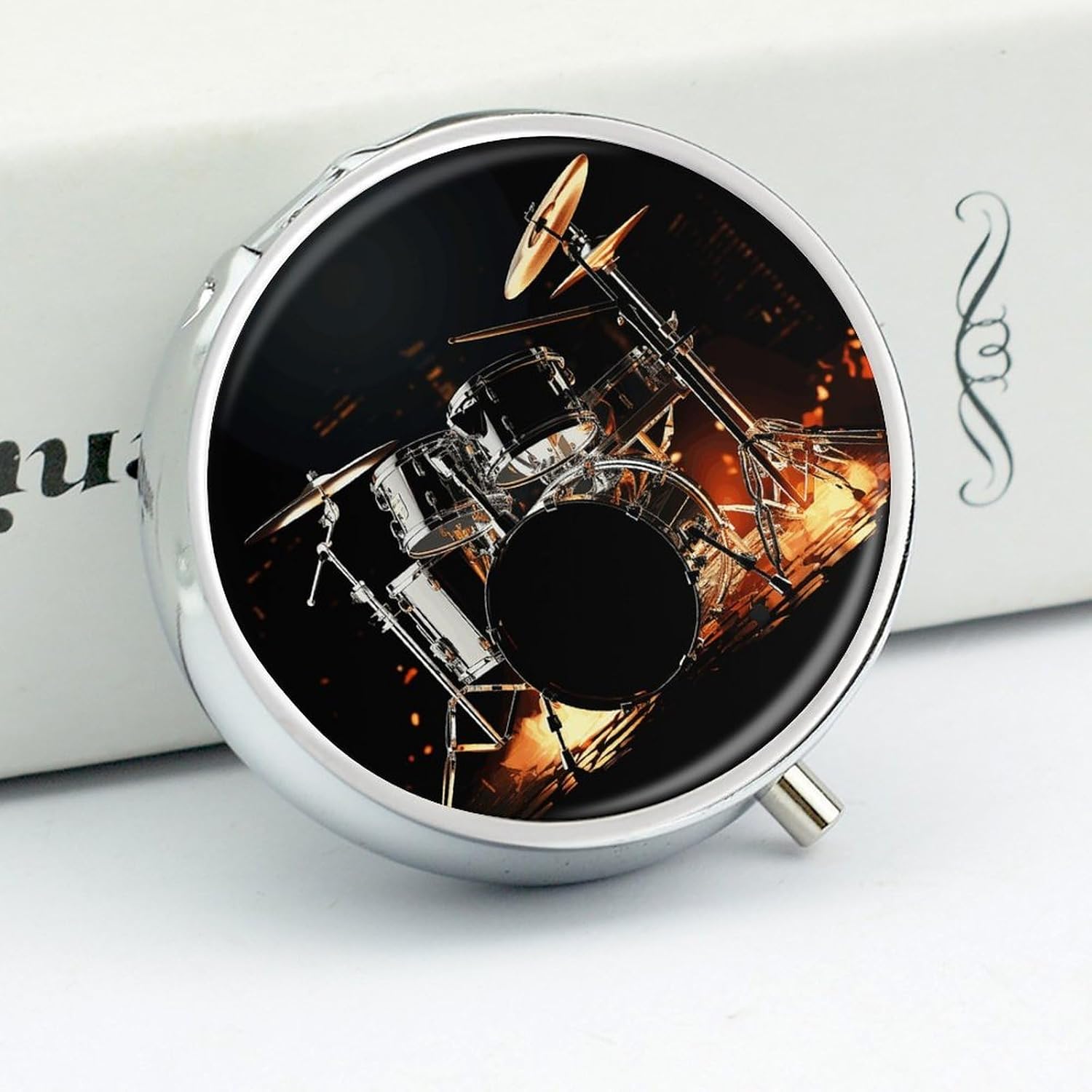 Drummer Pill Case 3 Compartment Travel Pill Box image 4