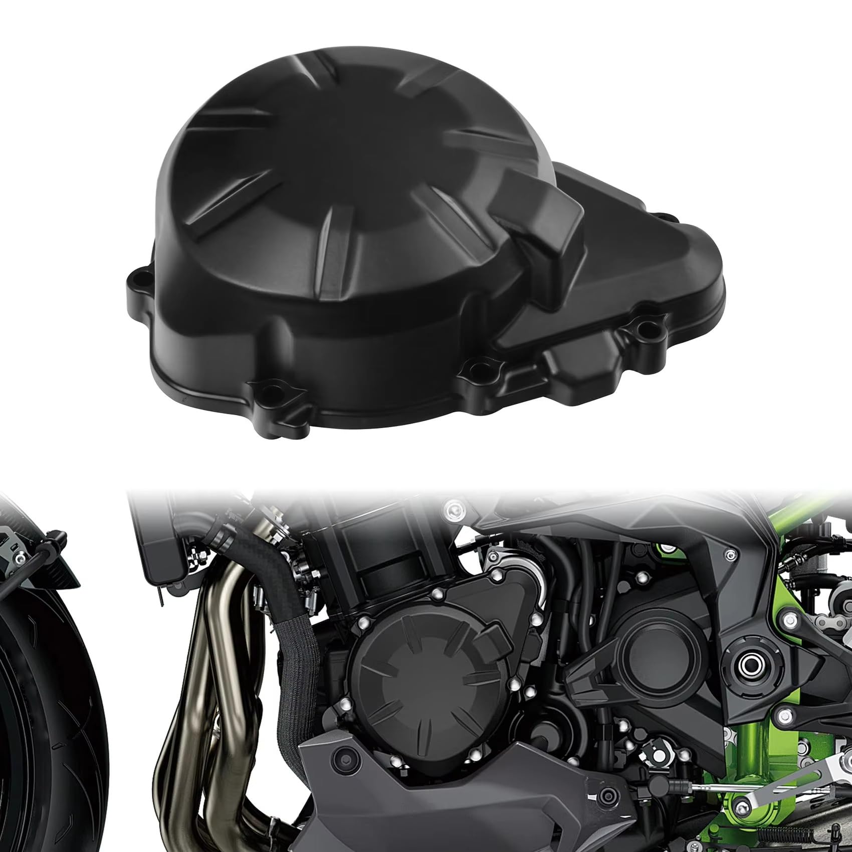 Accesorios para motocicletas Compatible Con Kawasaki Para Z900 Para Z 900 ABS 2017 2018 2019 2020 2021 2022 2023 2024 Cubierta Del Motor Estator Izquierdo De La Motocicleta Cárter Cigüeñal(ColorB)