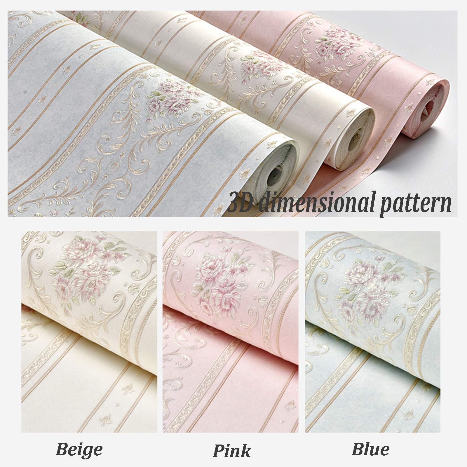 Carta da parati Carta Da Parati Autoadesiva, Carta Da Parati Modello 3D Pattern Di Carta Per Soggiorno E Camera Da Letto, Adesivi Decorativi Pelabili, 0.53x3m / 0.53x6m / 0.53x9m
