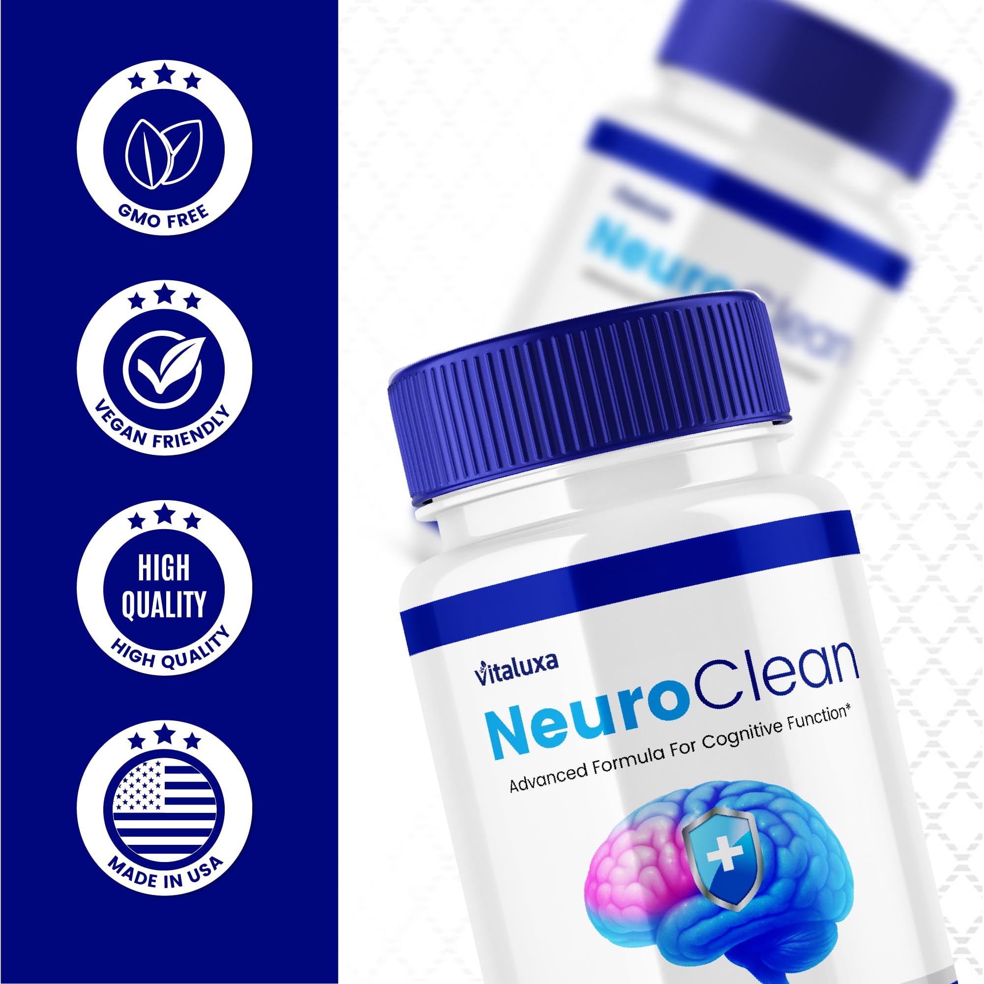 Complément Alimentaire Neuroctane Pour La Concentration - 120 Capsules - Formule Nootropique Naturelle