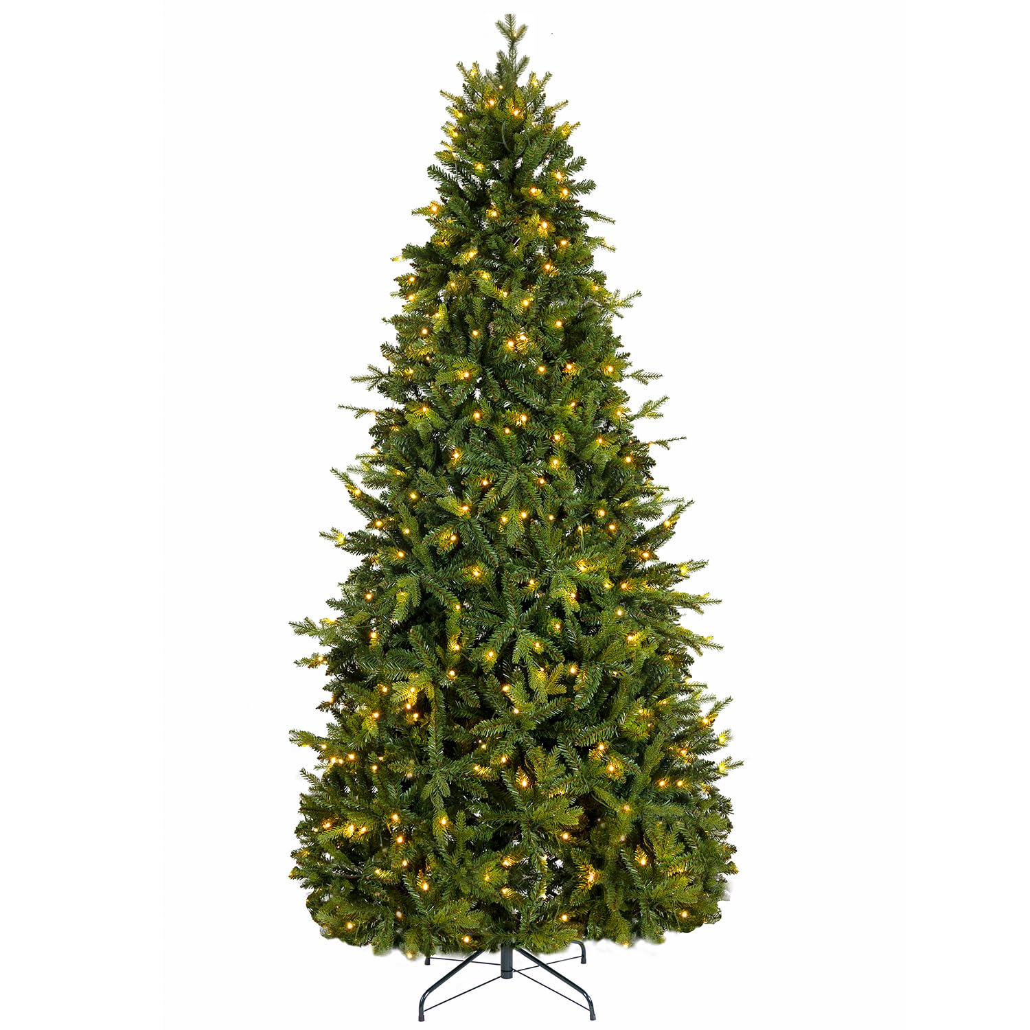 YuleYard 7.5ft PreLit Aspen Fir Artificial Christmas Tree with Clear