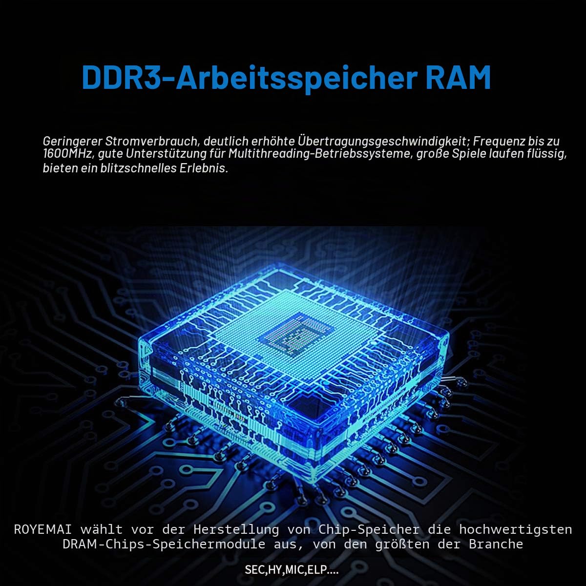 16GB Kit DDR3 12800U Dimm Arbeitsspeicher PC3L- 12800 DDR3L 1600mhz 2X8GB 2Rx8 1.35V/1.5V CL11 Arbeitsspeicher für Desktop Computer