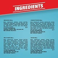 Vista 8 de Mars SNICKERS, TWIX, 3 MUSKETEERS & MILKY WAY Paquete Variado de Mini Barras de Chocolate Envueltas Individualmente, Surtido a Granel, Bolsa de 67.2