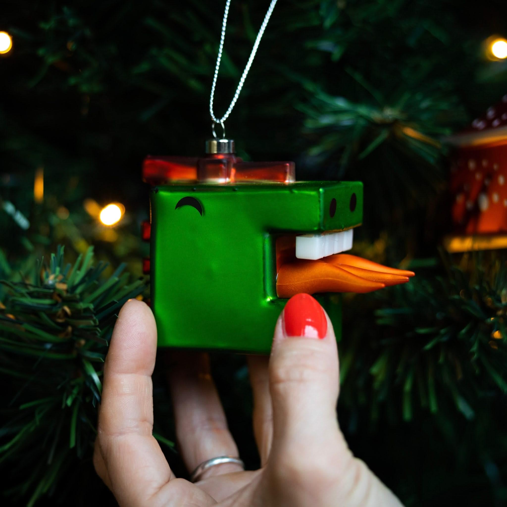 Alessi Cubik Penguin Decorazione Natale, Multicolore