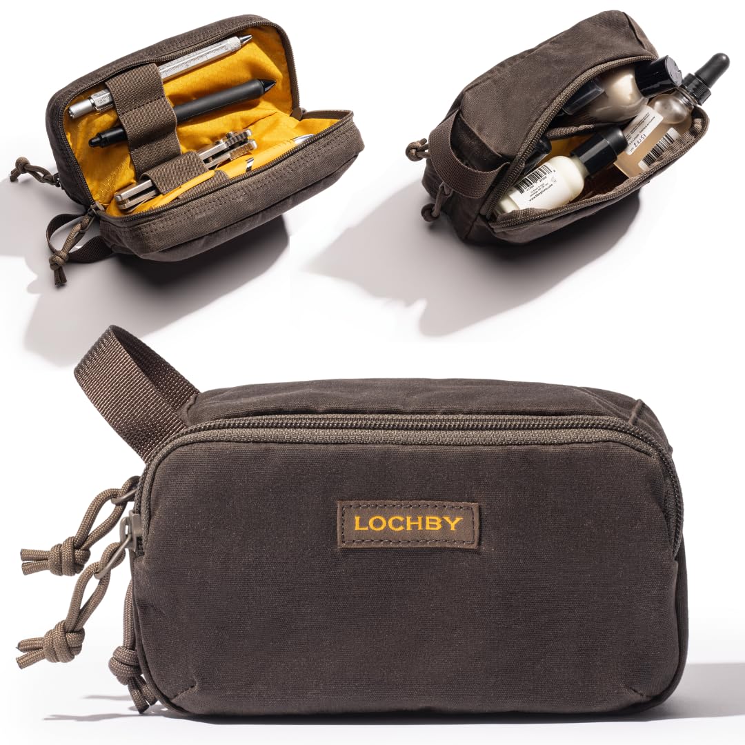 LOCHBY Venture Pouch Taktische Mehrzweck-Werkzeugtasche, wasserabweisend, gewachstes Segeltuch