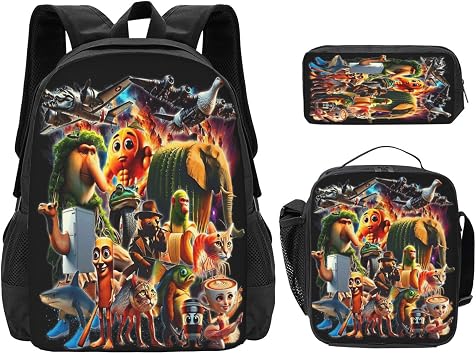 Italian Brainrot Backpack Set Lightweight Backpack for Men Women