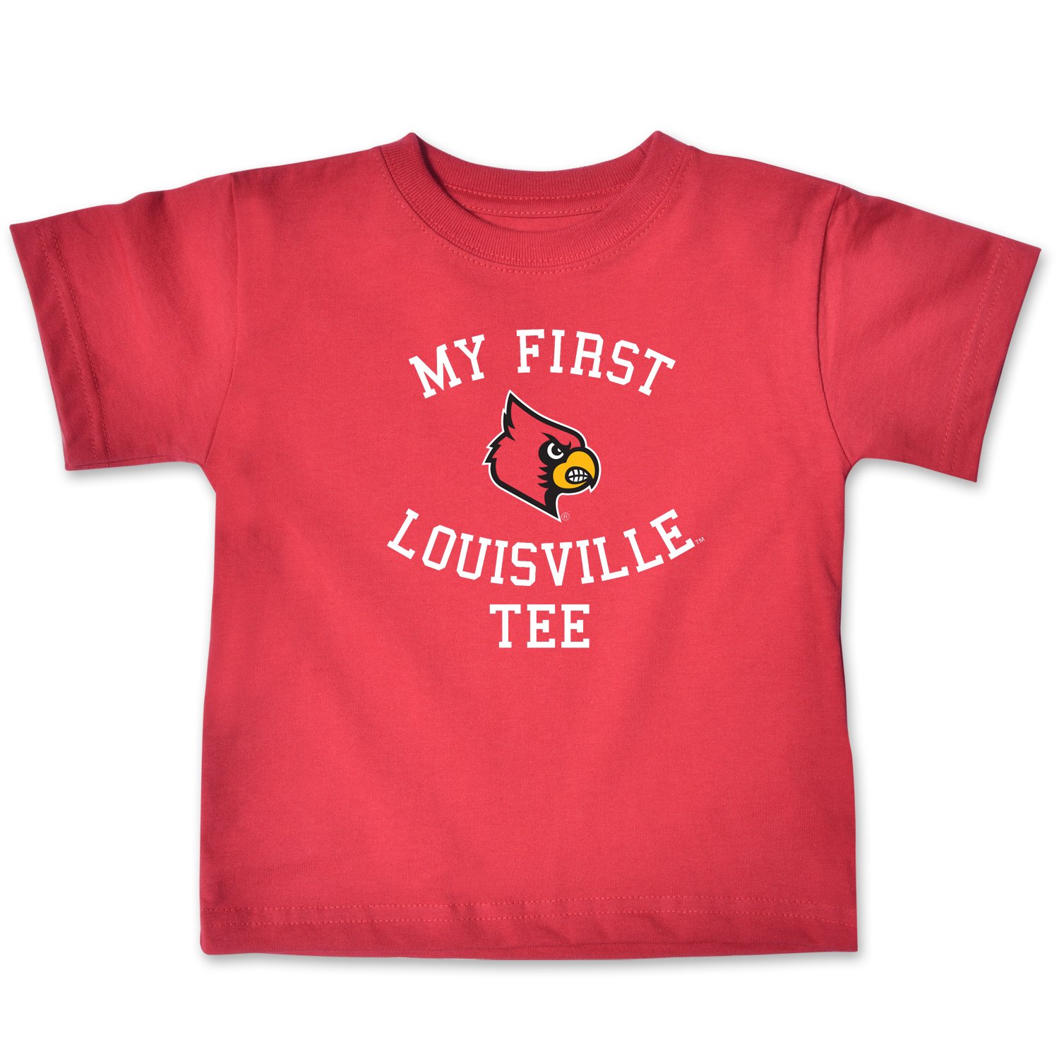 College Kids NCAA Louisville Cardinals Infant Short Sleeve Tee, 6 Months, Red