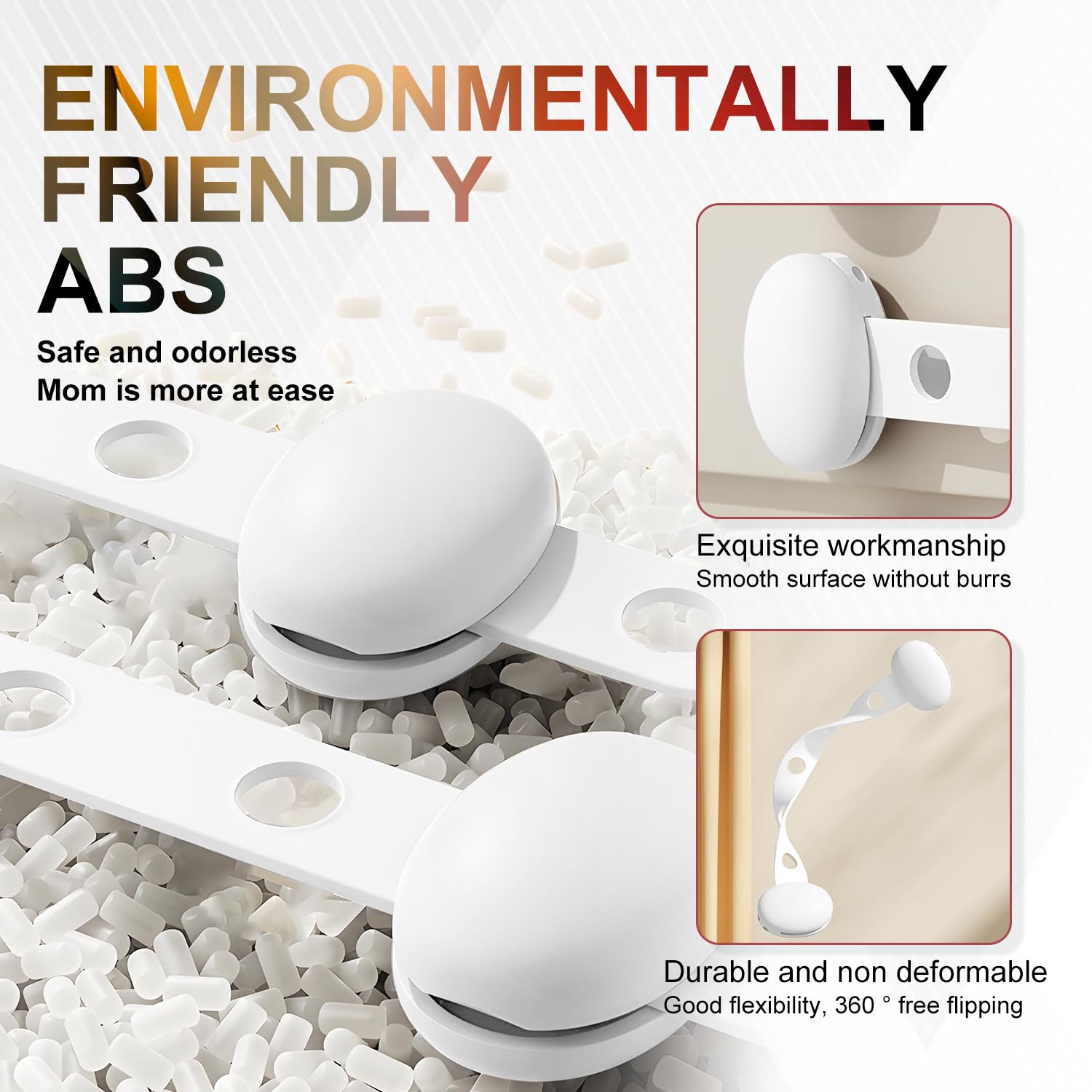 RYHHH Child Safety Locks, Adjustable Cupboard Locks, with Strong Adhesives - Image 3