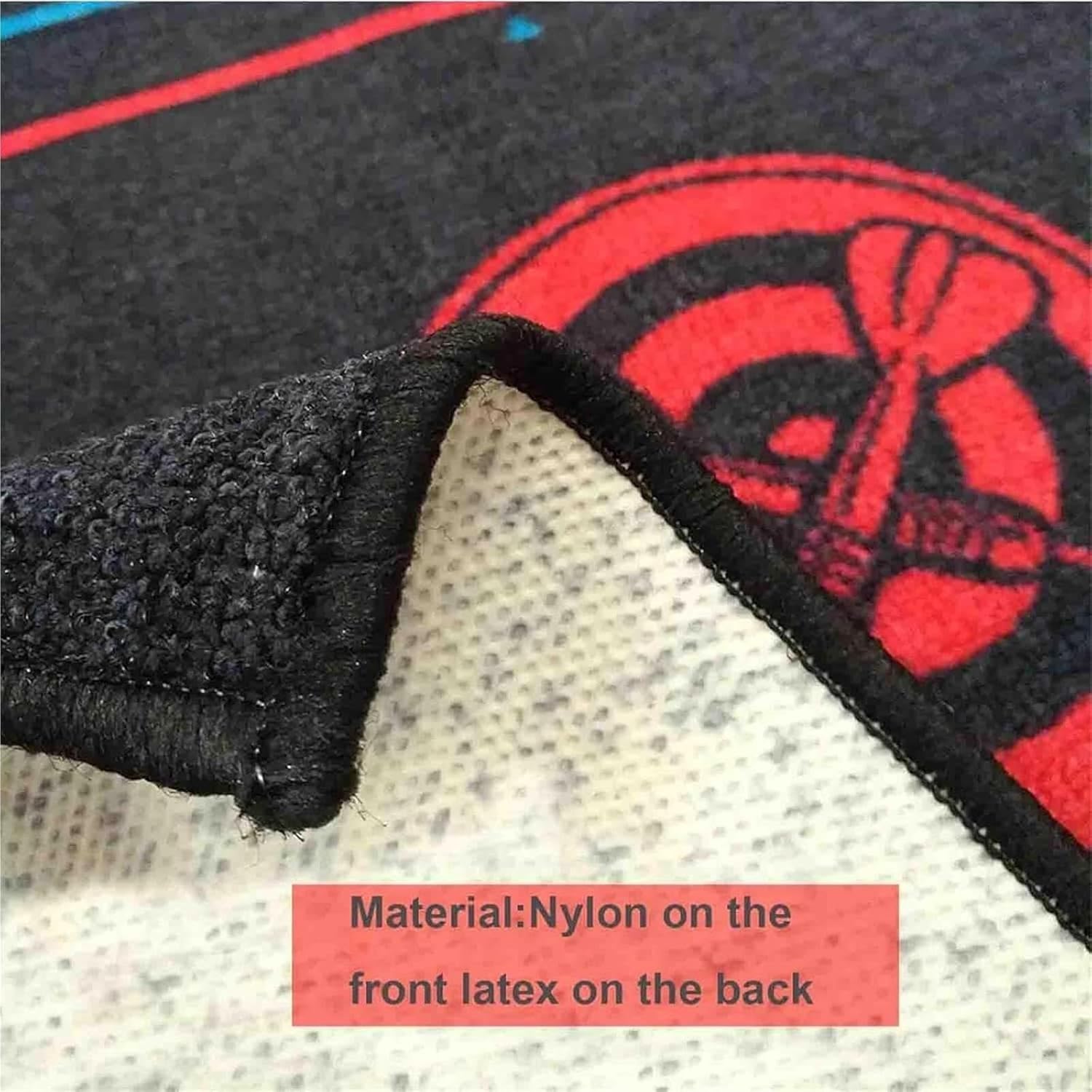 Dart Board Mat ，with Throw Lines, Heavy Duty Rubber Dart Mat, Anti Slip Dart Carpet for Dart Game, Beginners and All Dart Types