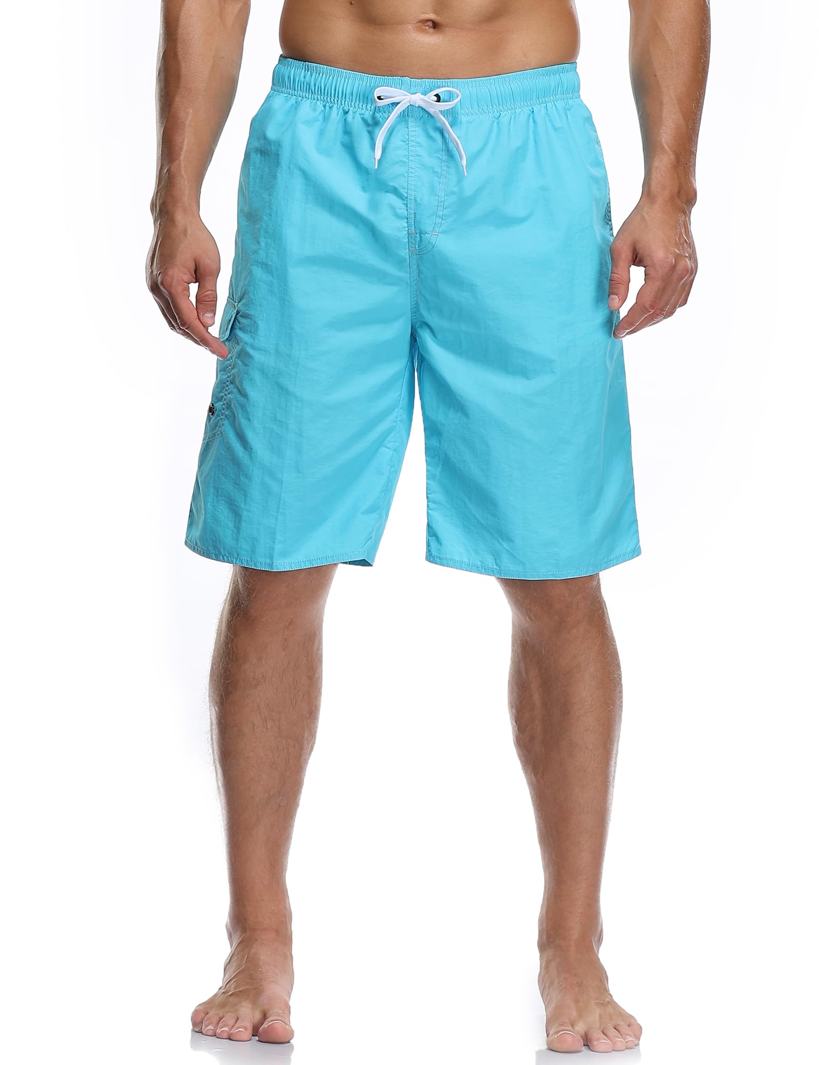 Vocanbomor Men's Quick Dry Swim Trunks Board Shorts Swimwear Bathing Suits