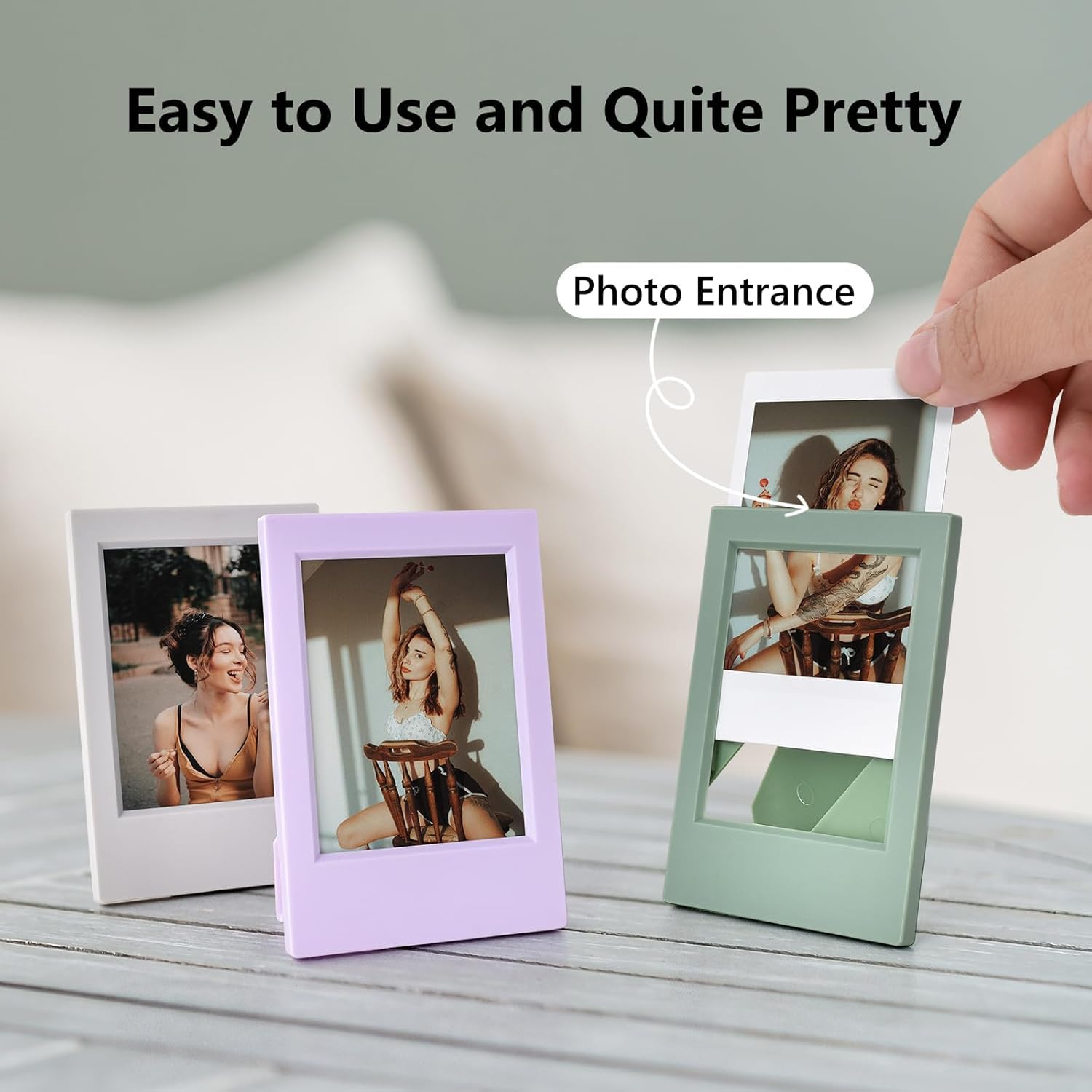 14 confezioni di 2x3 mini cornice portafoto per Instax Mini EVO/12/11/Liplay/SE/Link 3/41/40/99/90/7+ fotocamera a pellicola, supporto da scrivania piccolo con cornice portafoto con pellicola