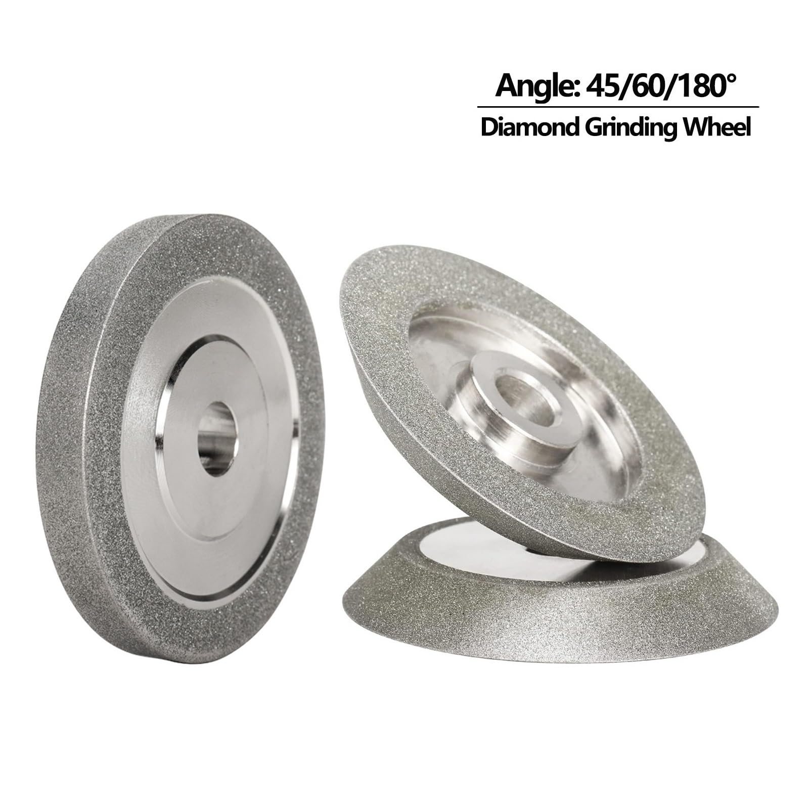 2PCS 78mm Schleifscheibe Winkel 45/60/90° Galvanisieren Kreis for Schleifer Metall Wolfram Stahl Fräser