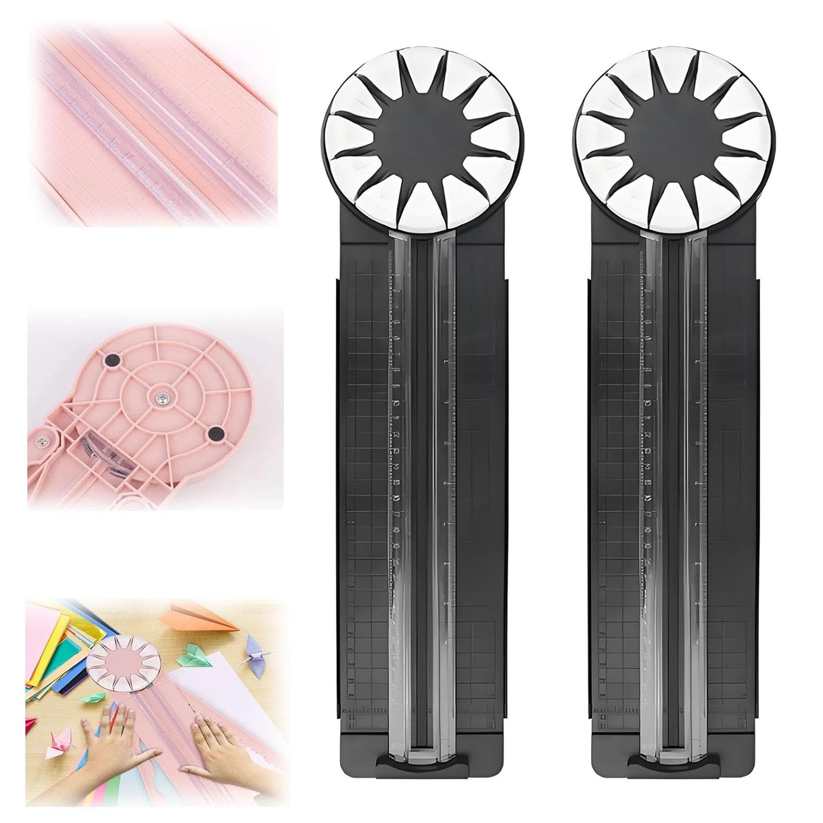 Edge Cutter Paper Crafts, Paper Craft Edge Cutter, 12-shapes In 1 Craft Paper Edge Cutter, Wavy Edge Paper Cutter, Paper Trimmer Cutter, Craft Paper Trimmer, Paper Trimmer for Crafting (2A)