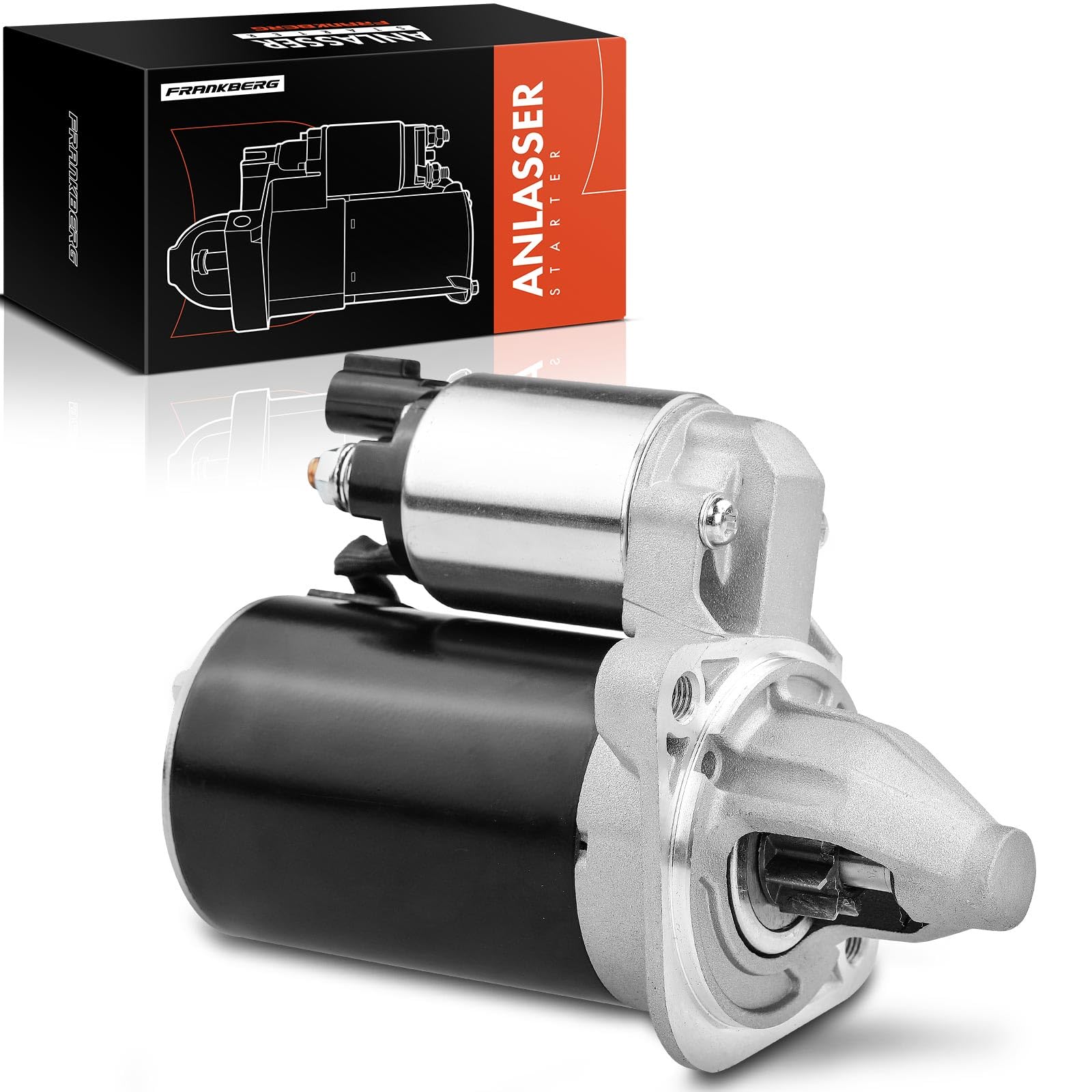 Frankberg Anlasser Starter Anlasser Auto Benzin 0,9 KW/12 V/8 Zähnezahl
