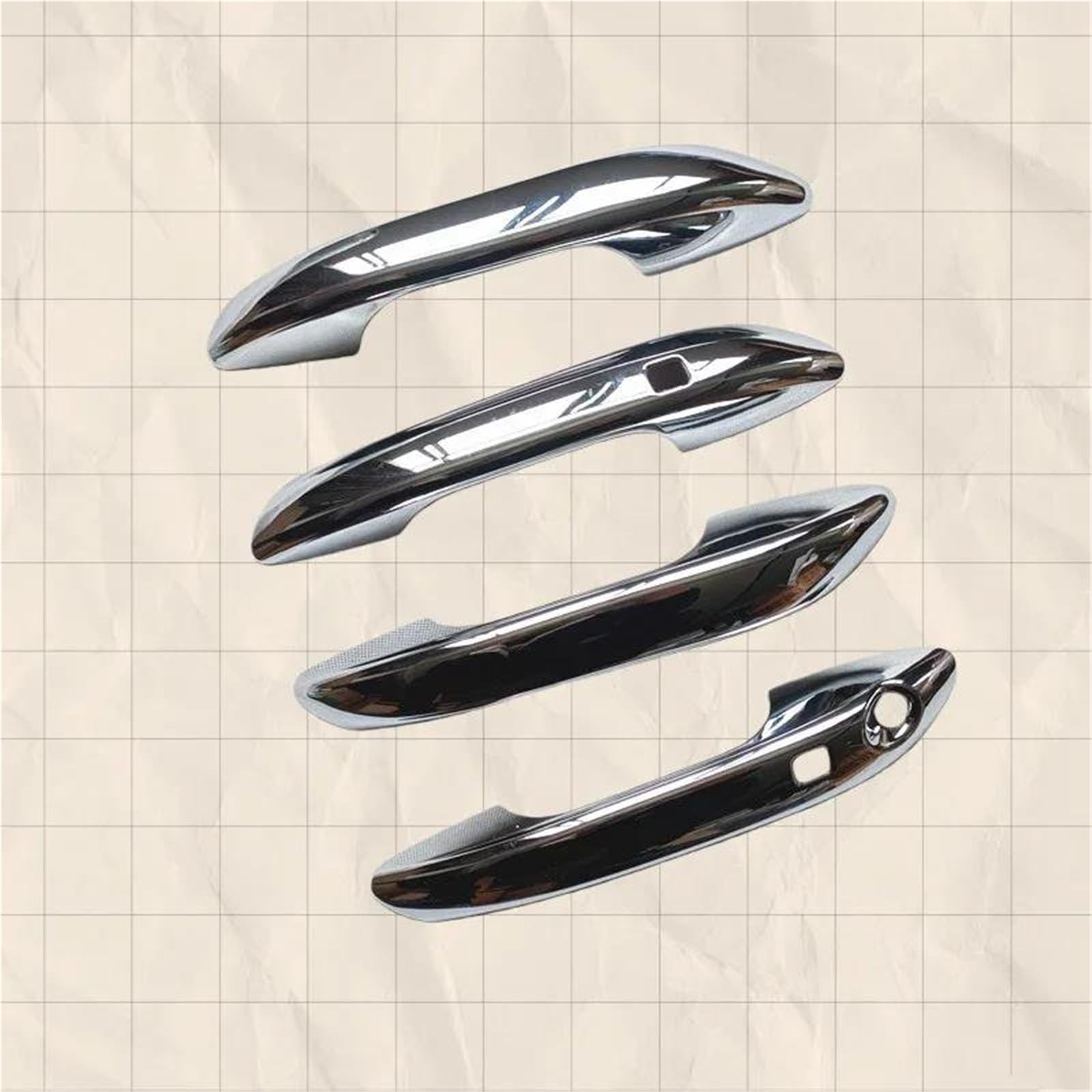 Bayde One Color For Hyundai For I10 For Grand I10 Lhd 2021-2025 Chrome Car Door Handle Cover Trim Styling Overlays Styling Accessories Cover Trim