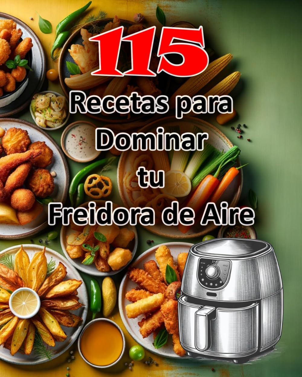 115 Recetas para Dominar tu Freidora de Aire: Sabores Innovadores y Saludables al Alcance de tu Cocina, Con Información Nutricional Detallada en Cada Receta
