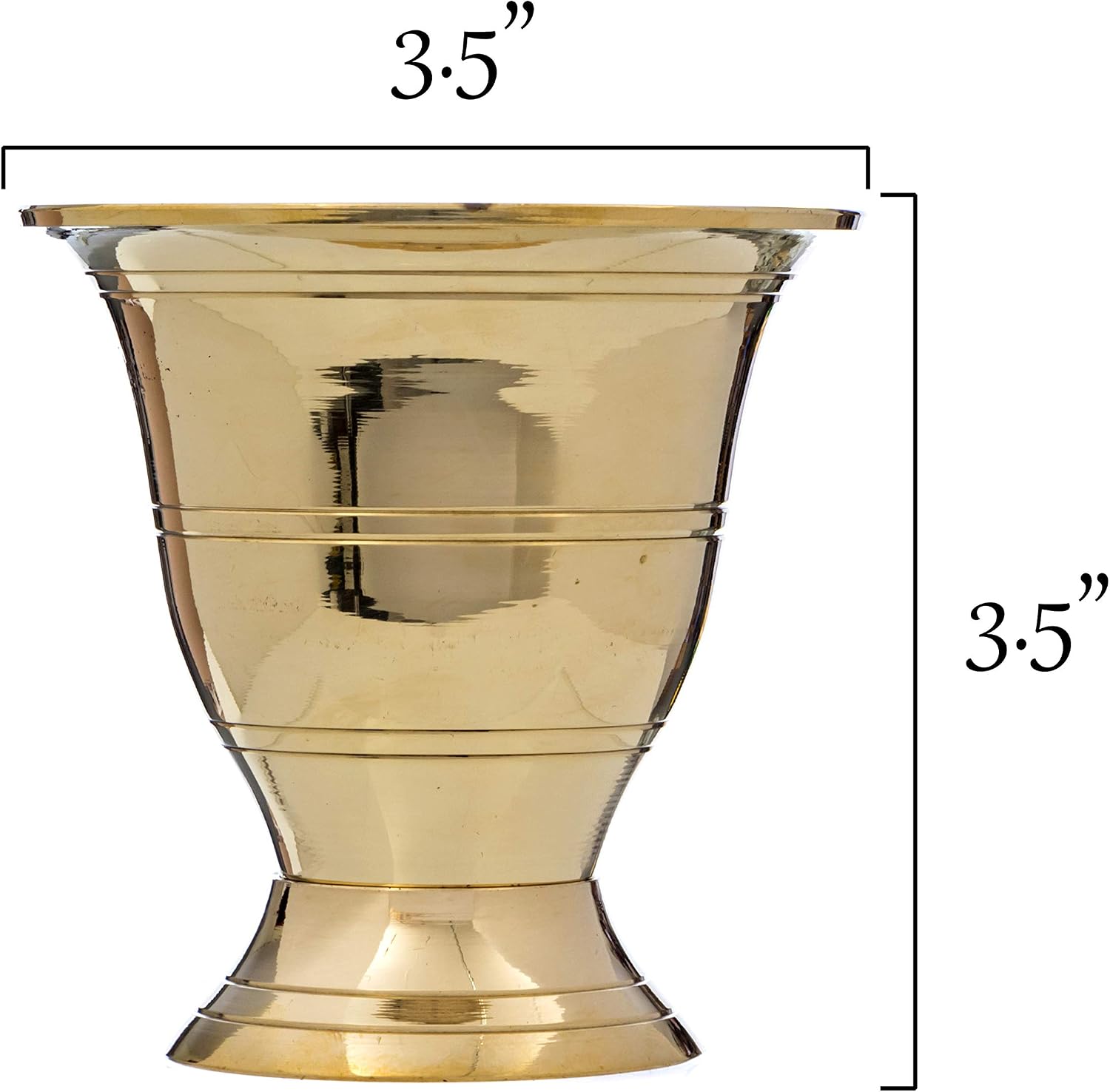 Simple and Solid Brass Mortar and Pestle