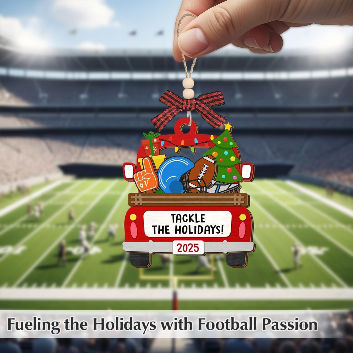 Football Ornament 2026 - Footballs Gift for Players Coach Team, Football Christmas Ornaments for Tree Decor, Unique Sport Gifts for Boys, Gifts for Friends Neighbors, Sport Ornaments for Tree - Image 6