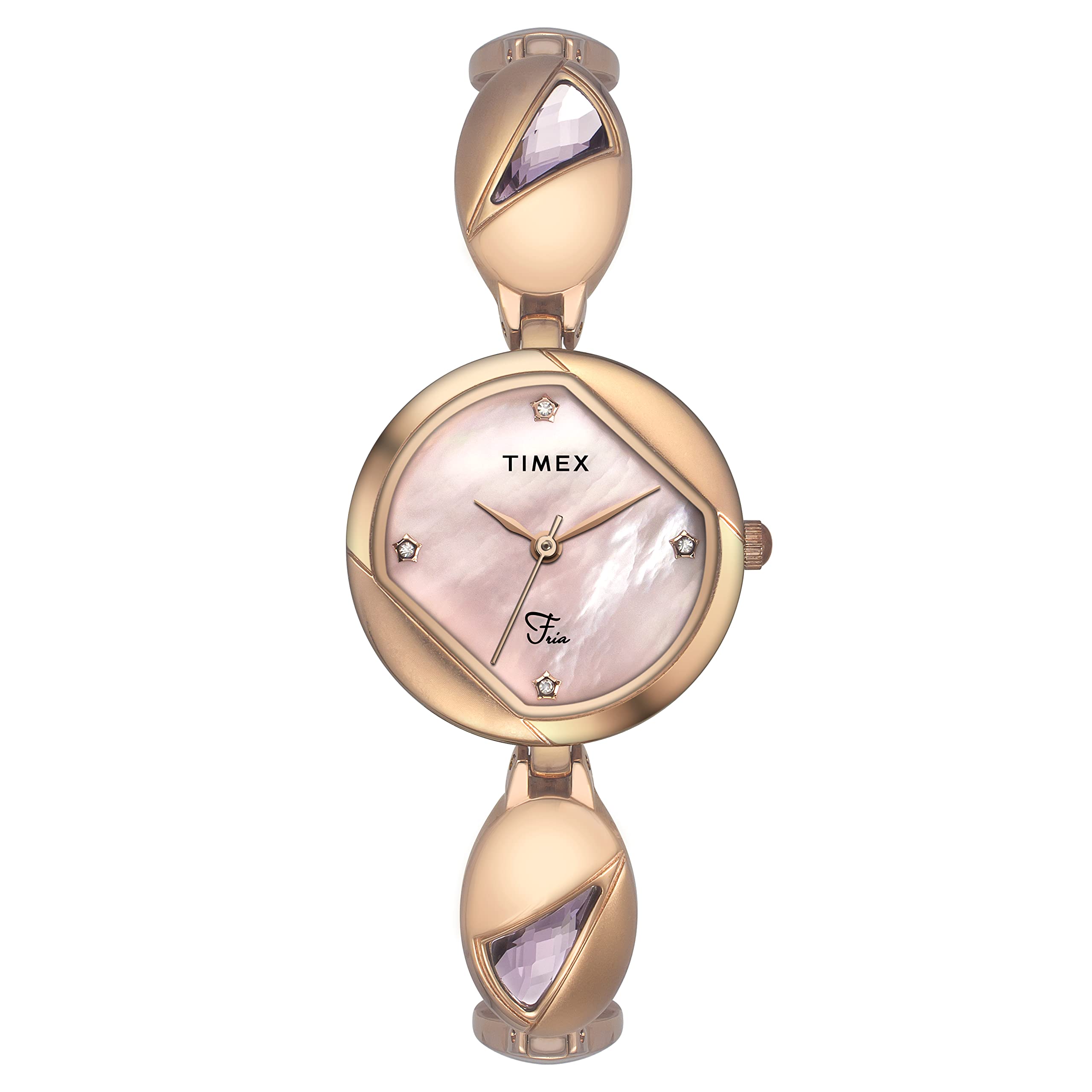 TIMEX Fria Women Pink Round Analog Watch - TWEL16302 (B0BQM1K39Q) Amazon Price History, Amazon Price Tracker