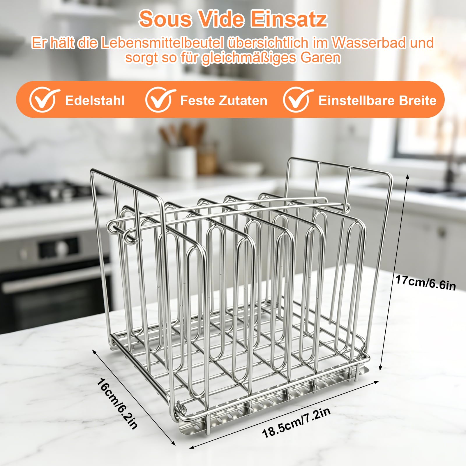 Sous Vide Behälter 12L, Sous Vide Container Deckel, Thermohülle und Rack für Meisten Sous Vide Garer, Multifunktionaler Transparenter Behälter (Frei von BPA) Geeignet für Fisch Fleisch und Gemüse