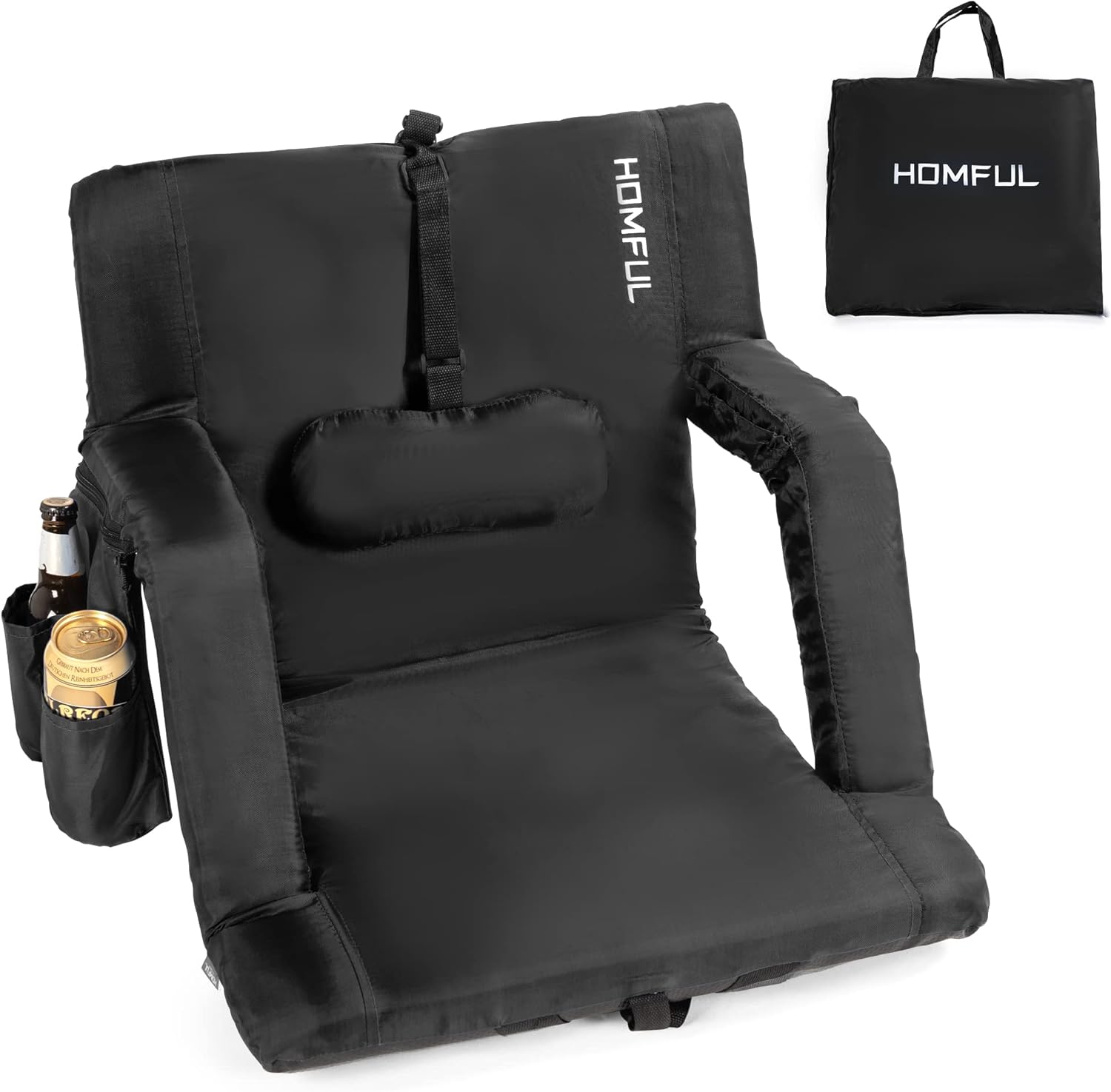 HOMFUL Folding Stadium Seats for Bleachers with Lumbar and