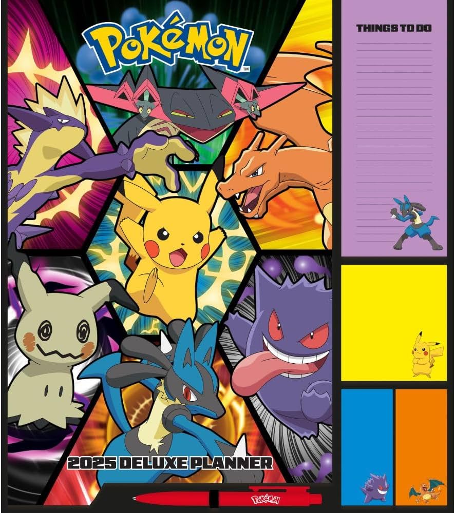 Amazon.co.jp: Official Pokemon Deluxe Planner 2025 : Japanese Books