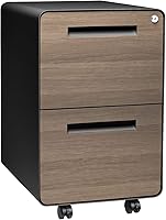 Vista 14 de Laura Davidson Furniture Stockpile Archivador Móvil de 2 Cajones con Cerradura - Archivador de Metal Bajo Escritorio, Carpetas de Archivos