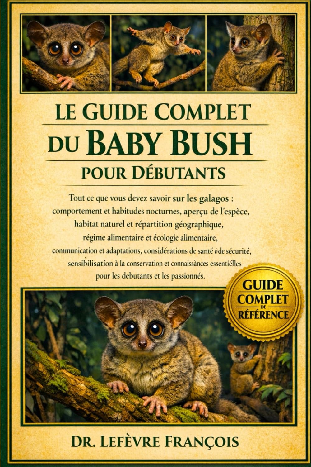 LE GUIDE COMPLET DU BABY BUSH POUR DÉBUTANTS: Tout ce que vous devez savoir sur les galagos : comportement et habitudes....conservation et ... pour les débutants et les passionnés.