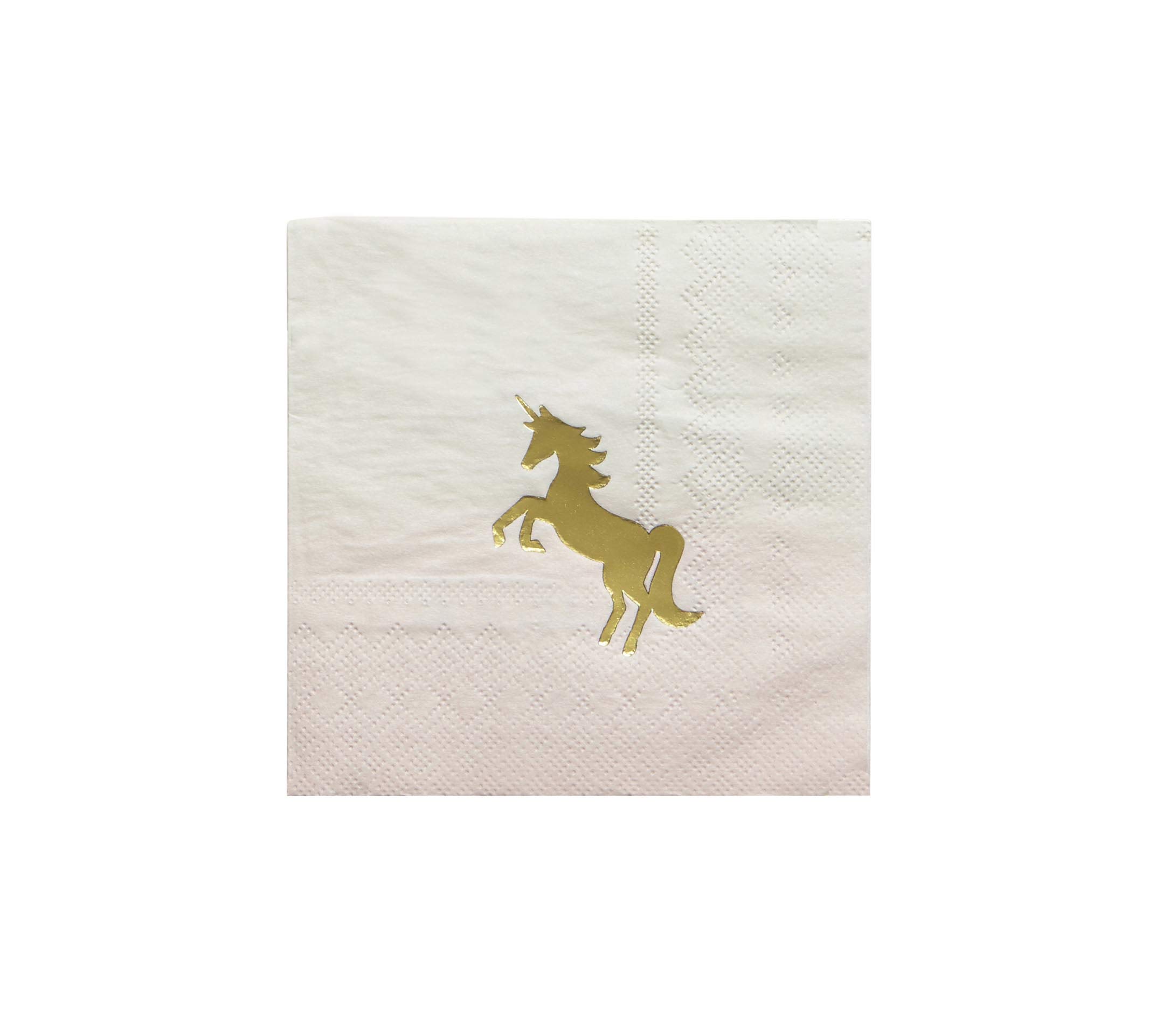 Serviettes licorne 12,7 cm vaisselle jetable anniversaire fille 20 unités