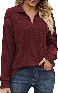 Women's Shirt Pull On Simple Classical Full Sleeve Fifth of May Corseted Outerwear Blended Drop Deep V Neck