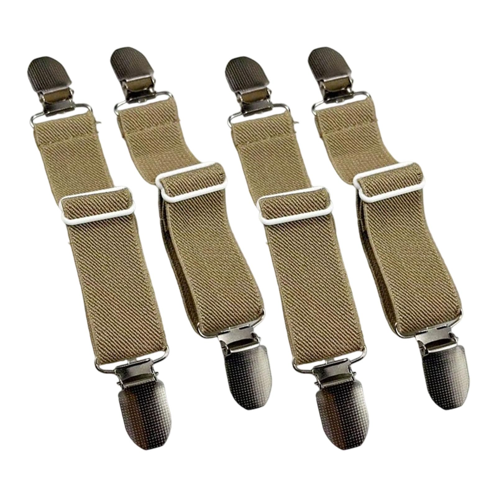 Mekalero Footwear Elastic Shoe Strap for Mules Shoes AntiSlip Heel Durability Polyester Fabric with Metal Hardware Clip Detachable Shoe Stability Band
