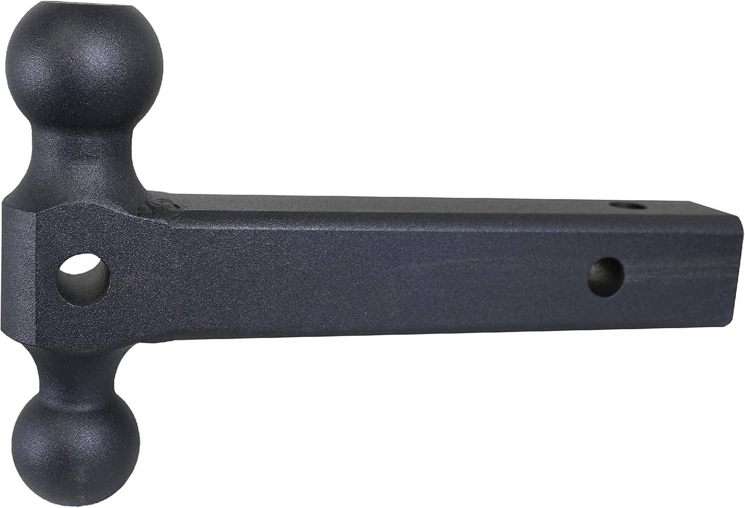 GEN-Y Hitch Extended Dual Ball Mount for 2-Inch Receiver - 2 5/16" & 2" Balls with 10,000 LBS Towing Capacity, 1,500 LBS Tongue Weight, Solid Shank, 12-Inches Long, Black