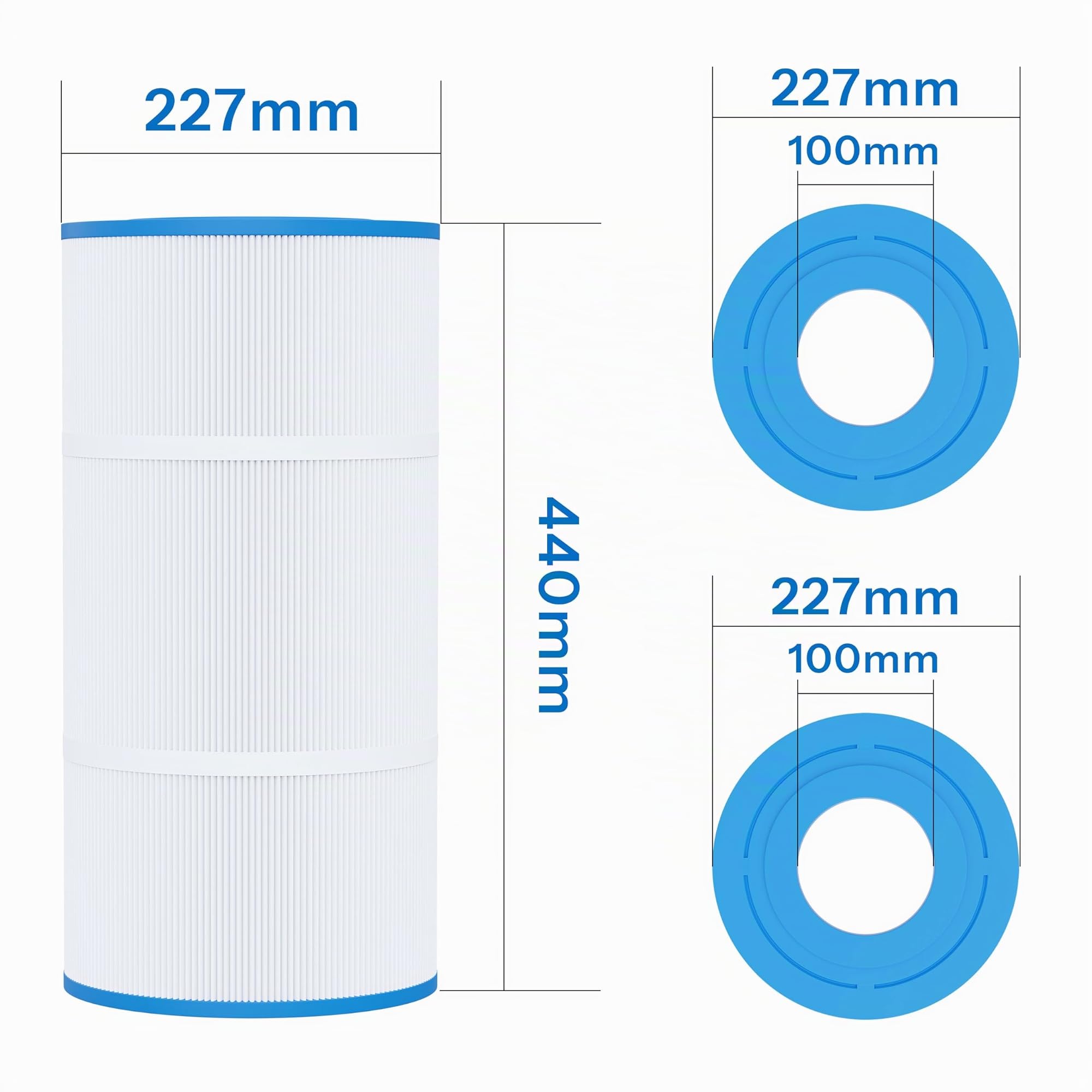 Cartouche Filtrante Piscine Compatible avec Hayward CX760RE, 1PCS