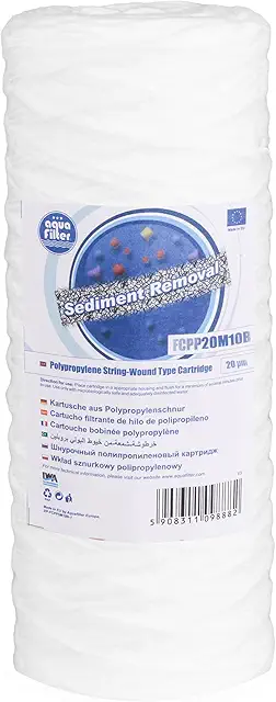 20 Micron Big Blue Sediment Water Filter Cartridge 20x4.5 Inch