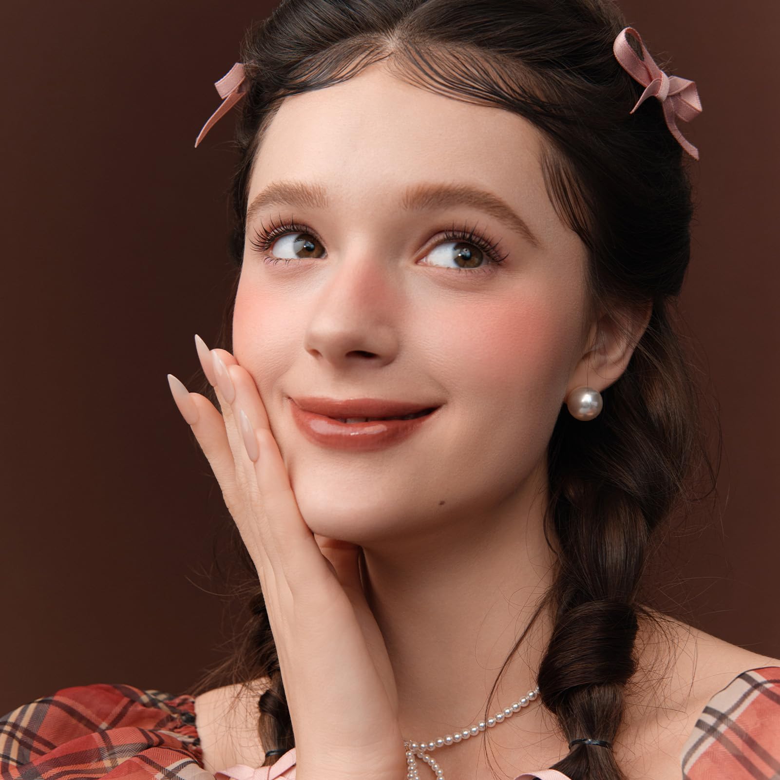 La collection Sweetie Bear Blush satiné en soie, blush poudre rose pêche scintillant pour les joues Flower Know, maquillage pour le visage modulable et estompable, doux et longue tenue (Garden Picnic)