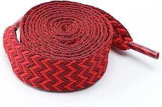 Lazy Shoelaces,White Laces for Trainers, 2cm/3cm Wide Flat and Widened Men's and Women's Sports Shoes Flat Shoelace,Shoelaces Replacements,Shoelaces for Shoes,Sneakers Laces for Men Women. (Color : R