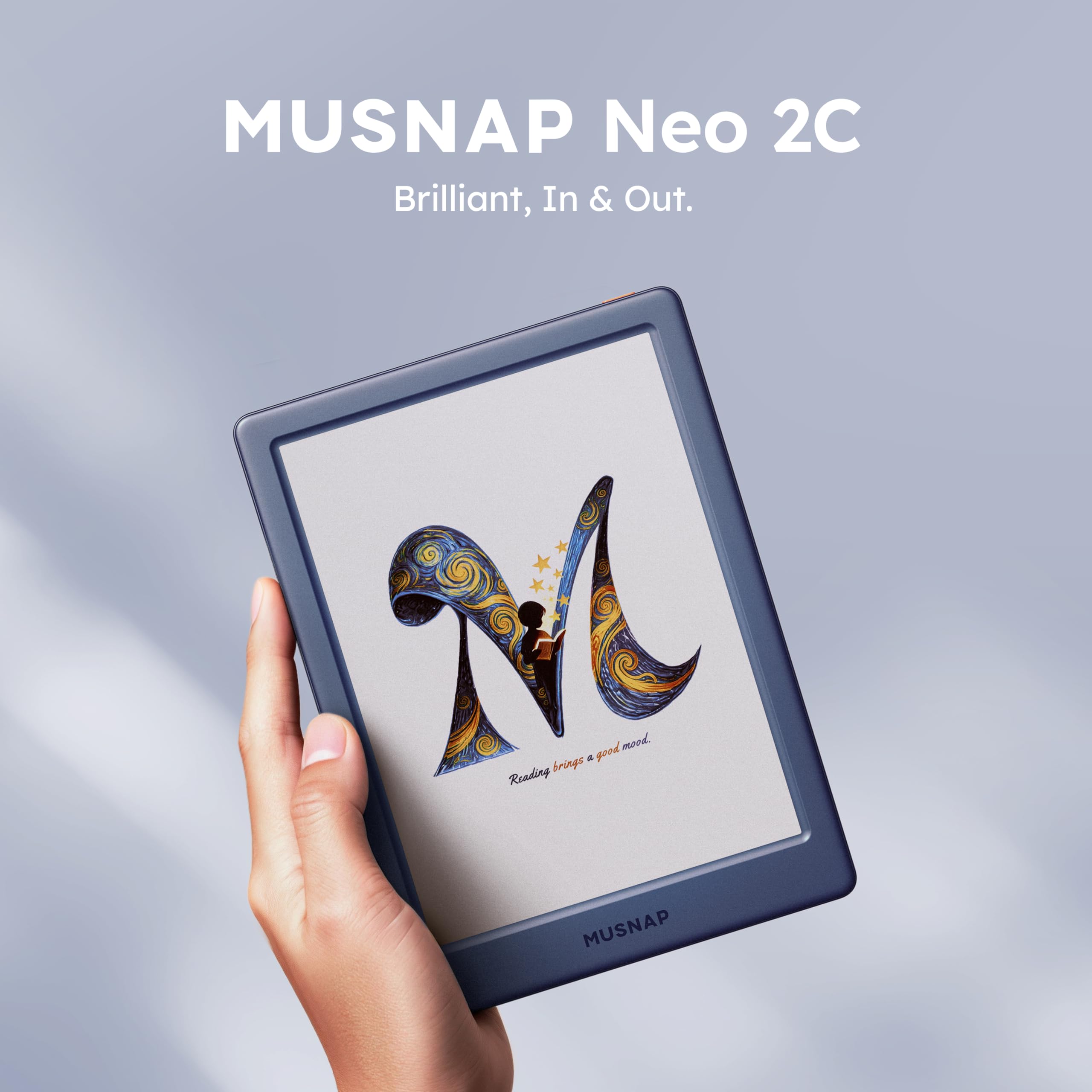Neo 2C - Lettore eBook a colori da 64 GB+4 GB, supporta app di terze parti, eReader ePaper con inchiostro elettronico da 6 pollici, con display a colori, lunga durata della batteria per la