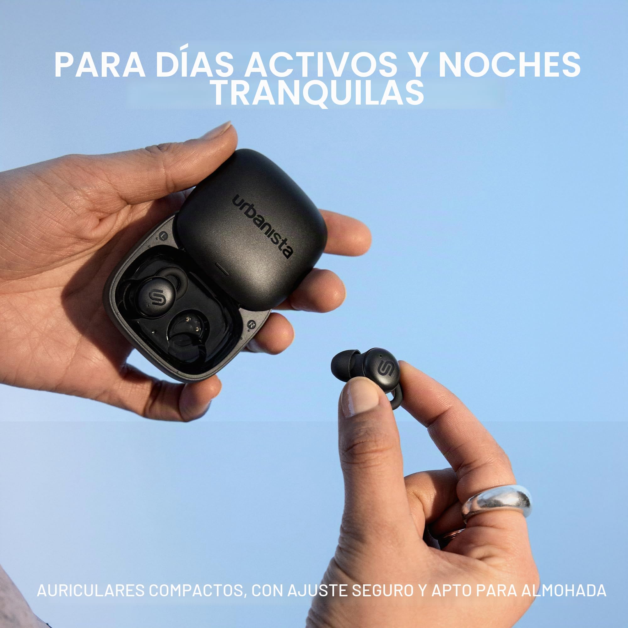 Urbanista Auriculares Inalámbricos Porto Midnight, Talla Única, Negros Medianoche