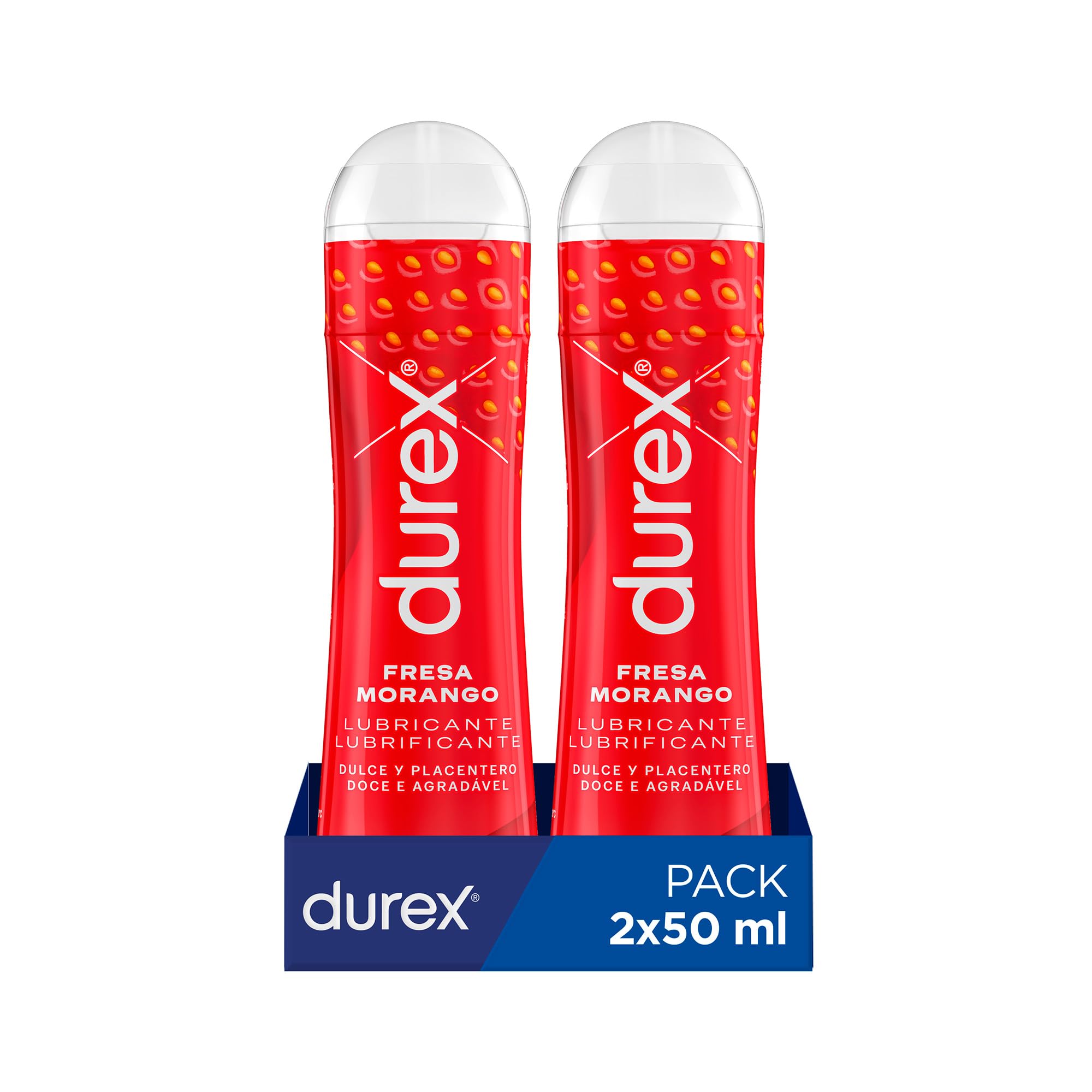 Durex Gleitmittel fr Geschmack und Aroma Erdbeere auf Wasserbasis, 2 x 50  ml : Amazon.de: Drogerie & Krperpflege