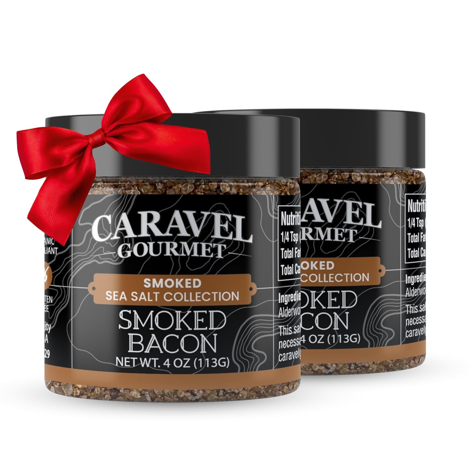 Smoked Bacon Sea Salt - 4 oz Jar 2-Pack