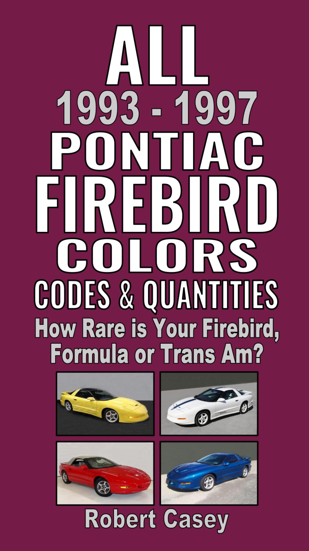 All 1993-1997 Pontiac Firebird Colors, Codes & Quantities: How Rare is Your Firebird, Formula, or Trans Am?