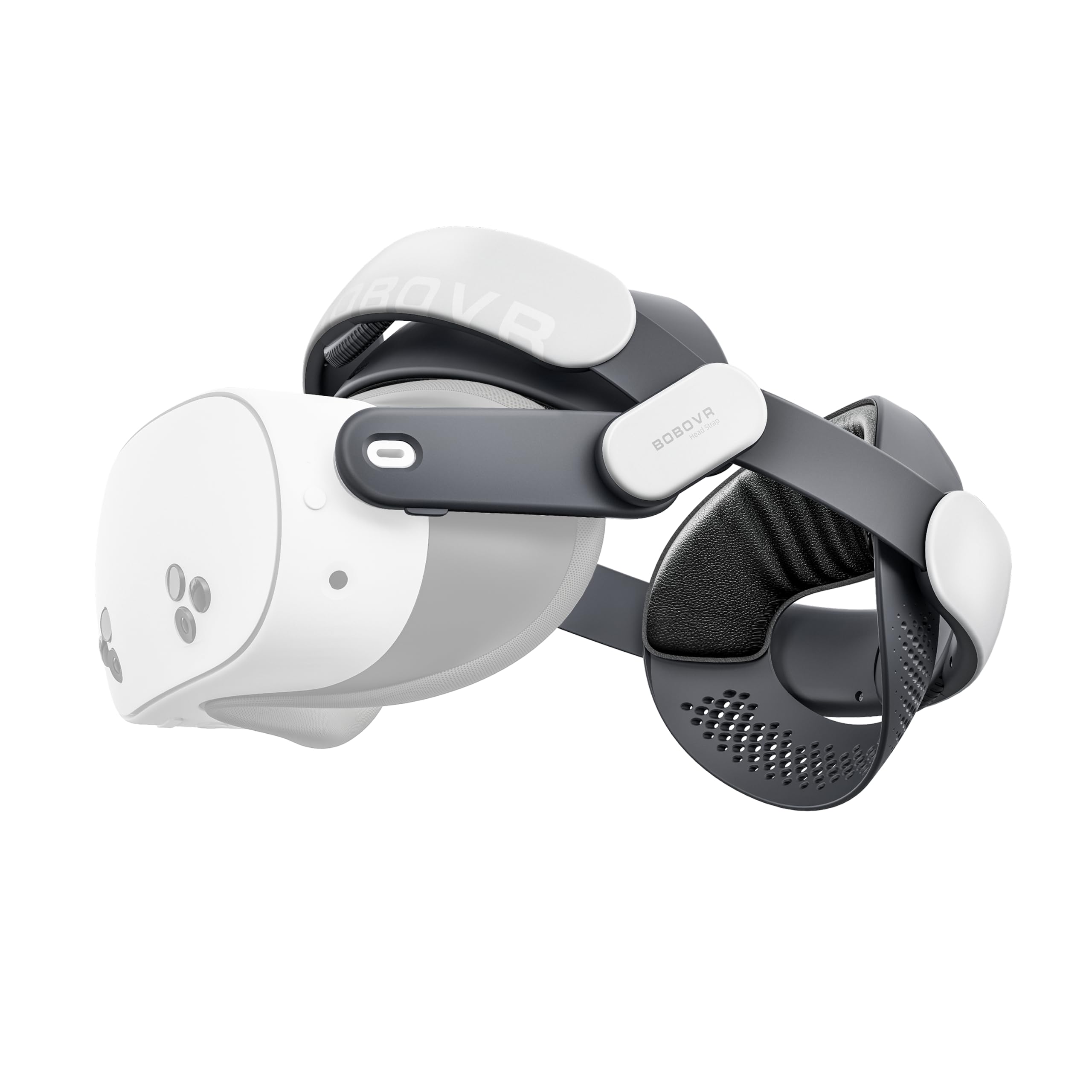BOBOVR M3 Cinturino per Testa, Compatibile con Quest 3/Quest 3S Accessori,Modalità Dual Halo ed Elite Fit,Manopole di Regolazione Anteriori e Posteriori,Pressione Ridotta sul Viso