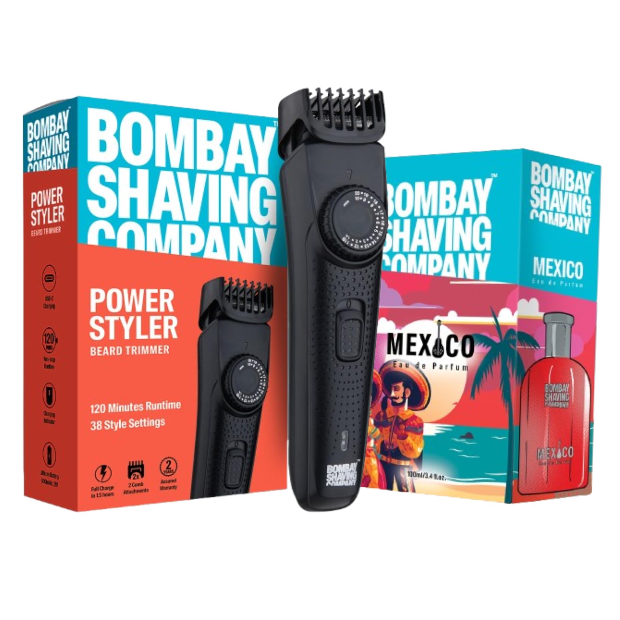 Bombay Shaving CompanyPower Styler Beard Trimmer & Perfume - Mexico 100ml || Combo
