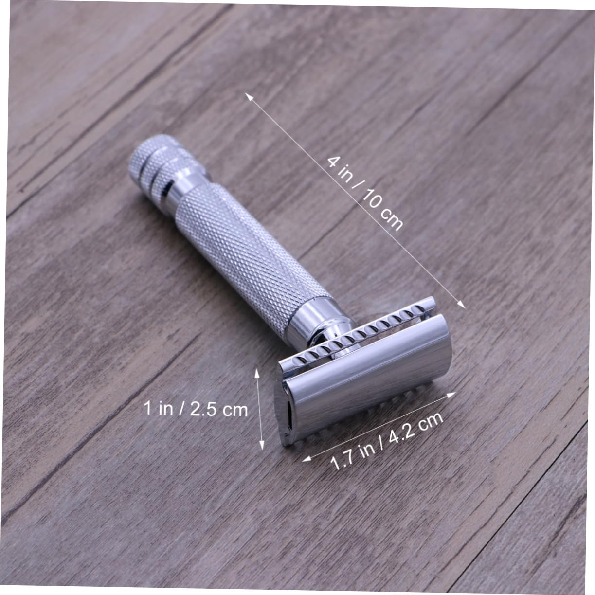 IWOWHERO Men Razor Double Safety Razor Stainless Steel Close Clean Shave for Home Use