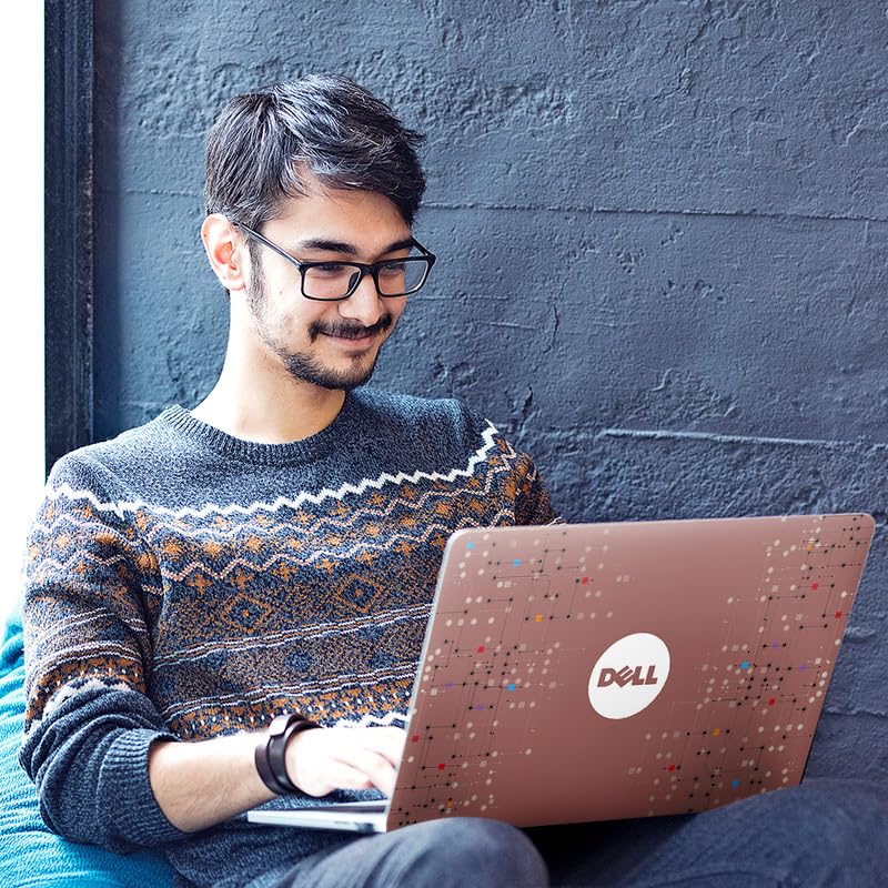 Image of Galaxsia DSGN 296 Full Body Laptop Skin Bubble-Free| Laminated & Removable | HD Quality Sticker for Laptops Upto 15.6 Inches Compatible with DELL