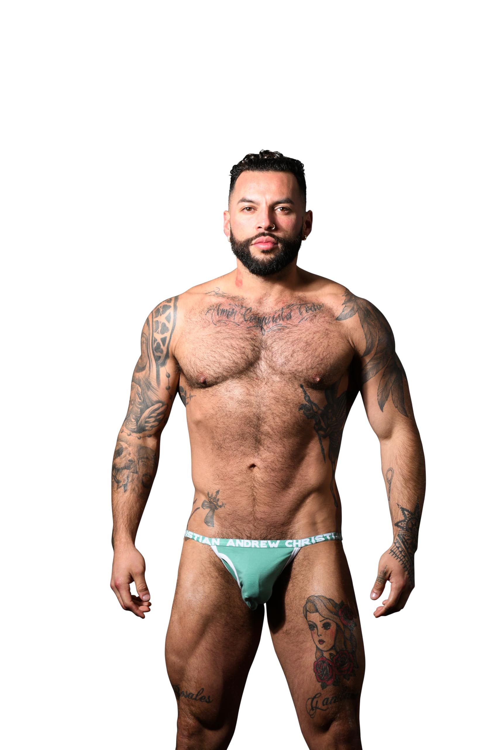 Andrew Christian - Intimo da Uomo Sospensorio - Fly Jock w/Almost Naked® Sage